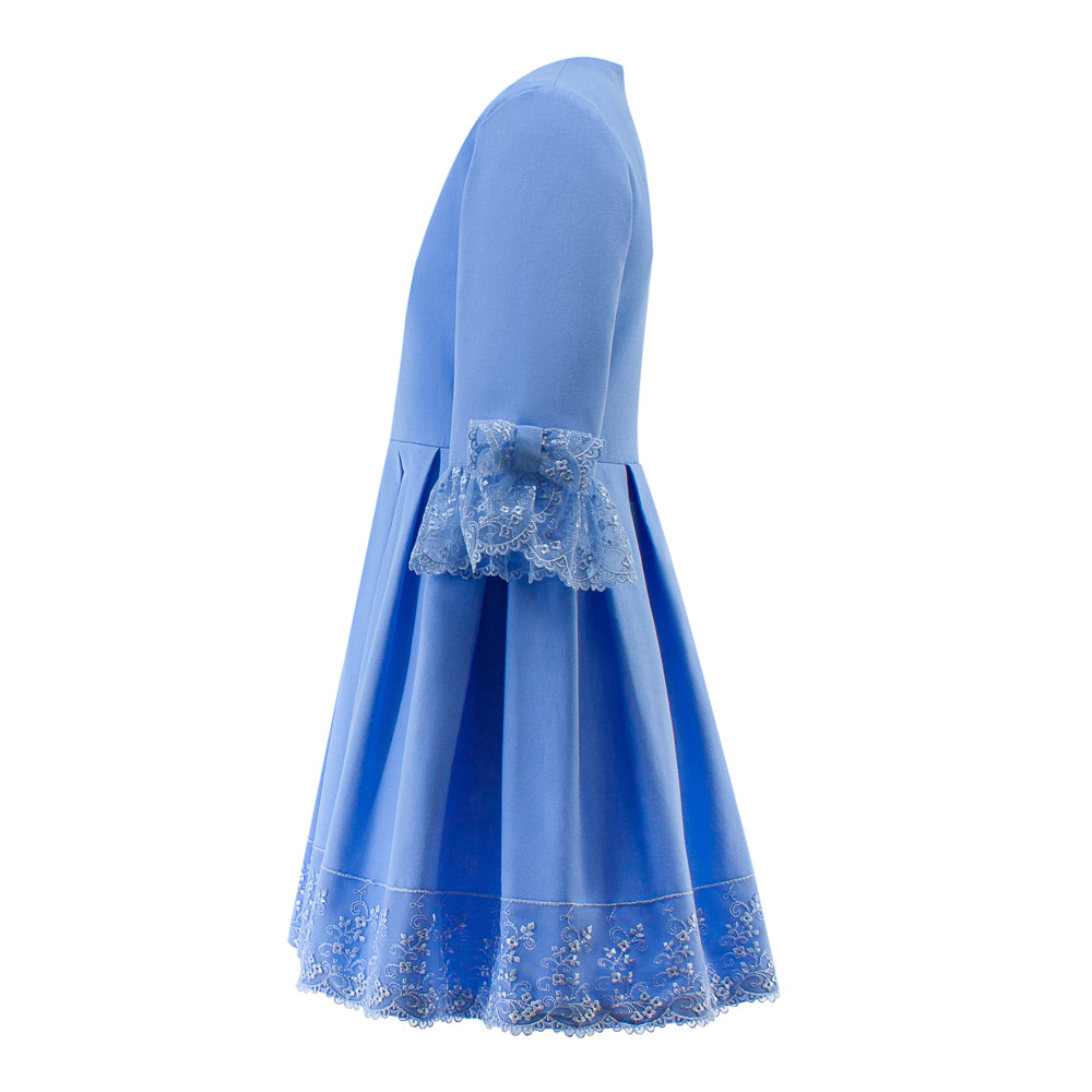 Light-Blue Dress with Lace
