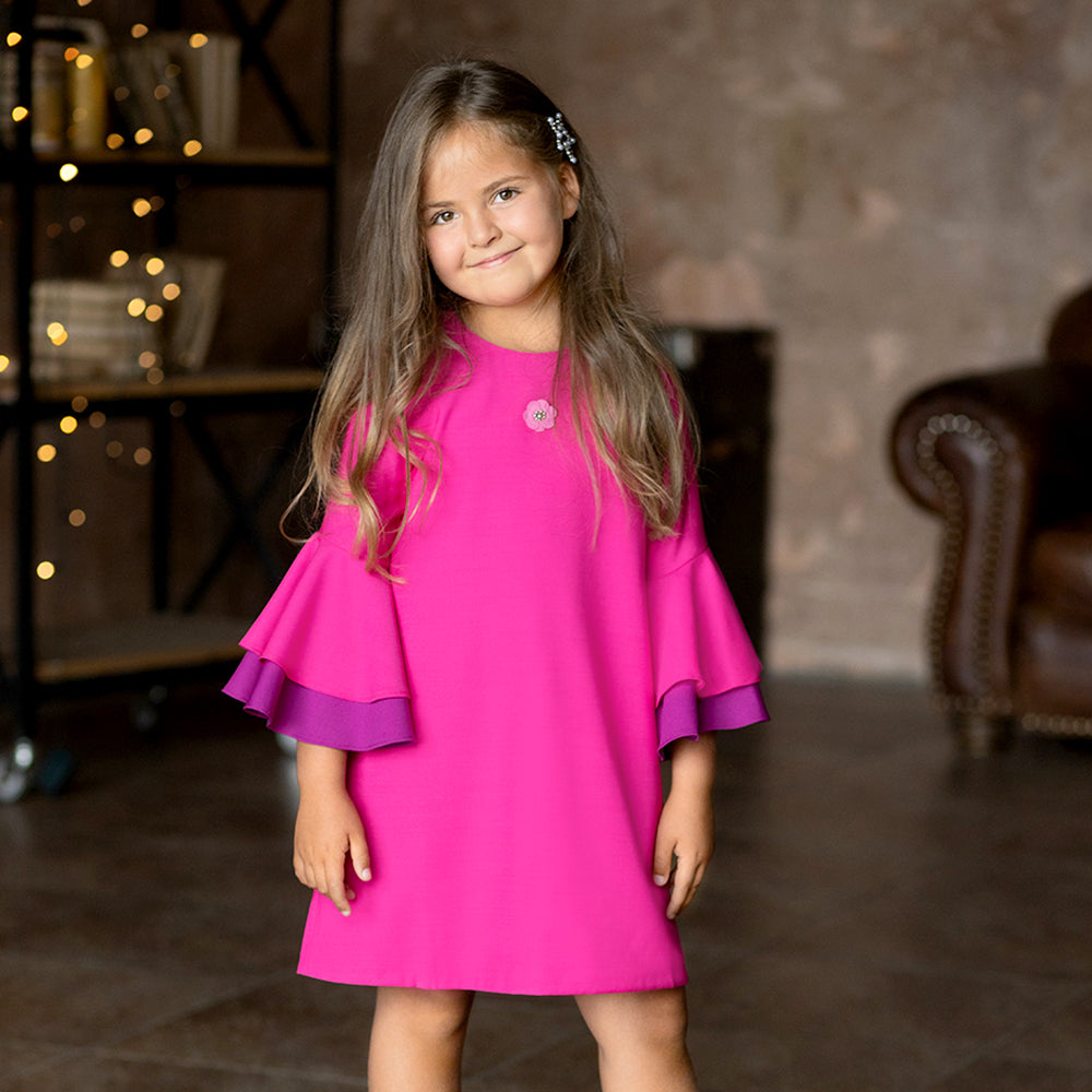 Elegant Dress in Magenta