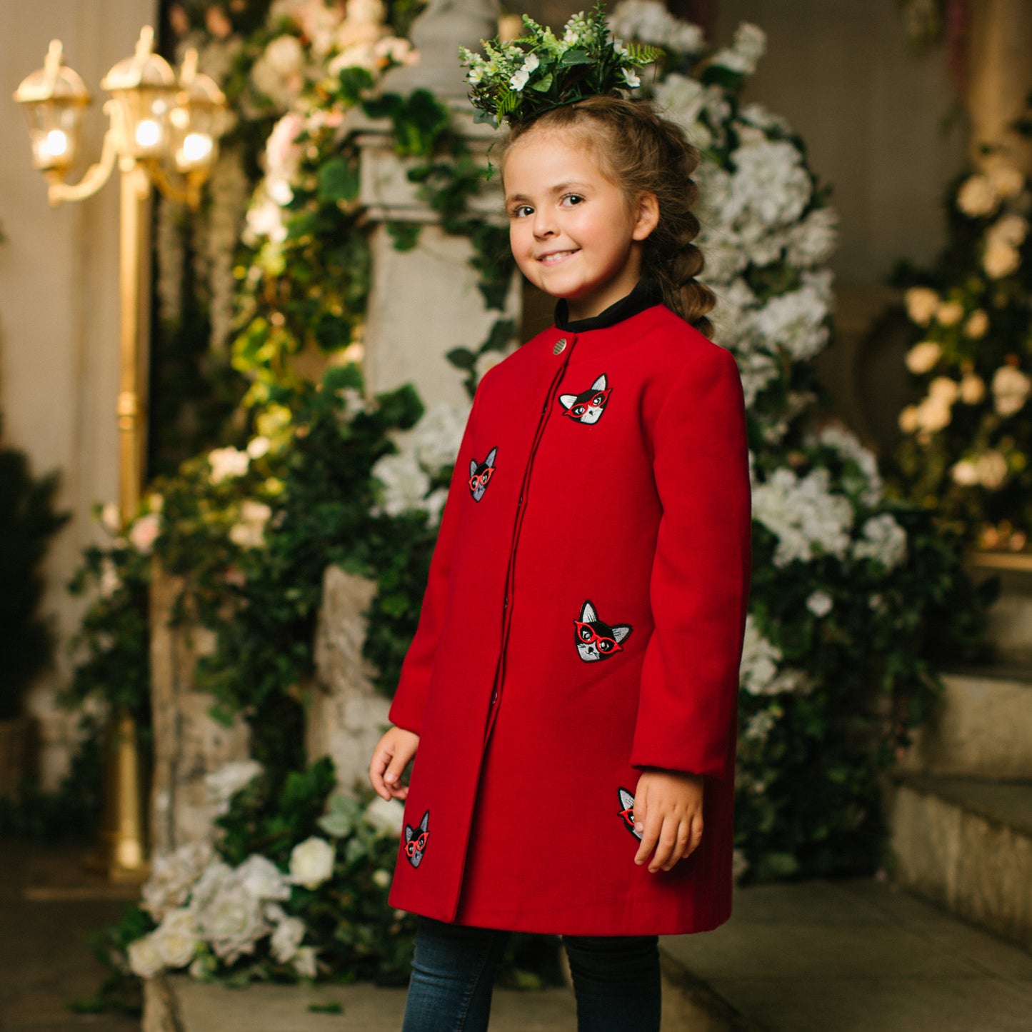 Cats Coat in Red