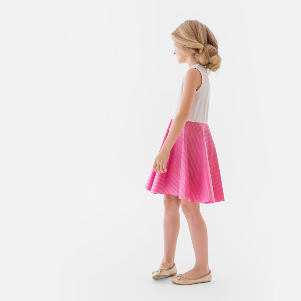 Cat Princess Dress in Pink and White