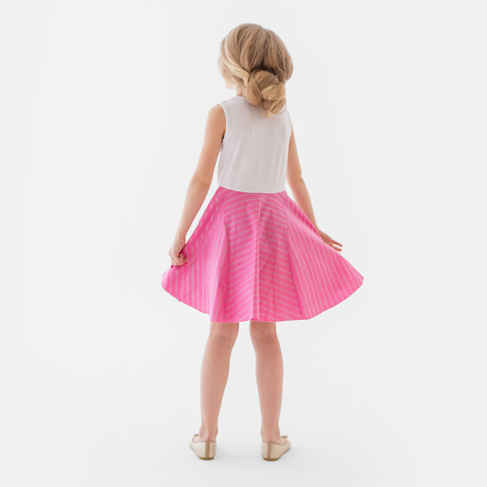 Cat Princess Dress in Pink and White