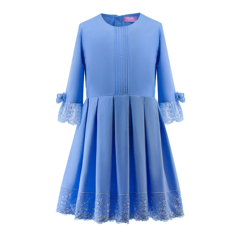 Light-Blue Dress with Lace
