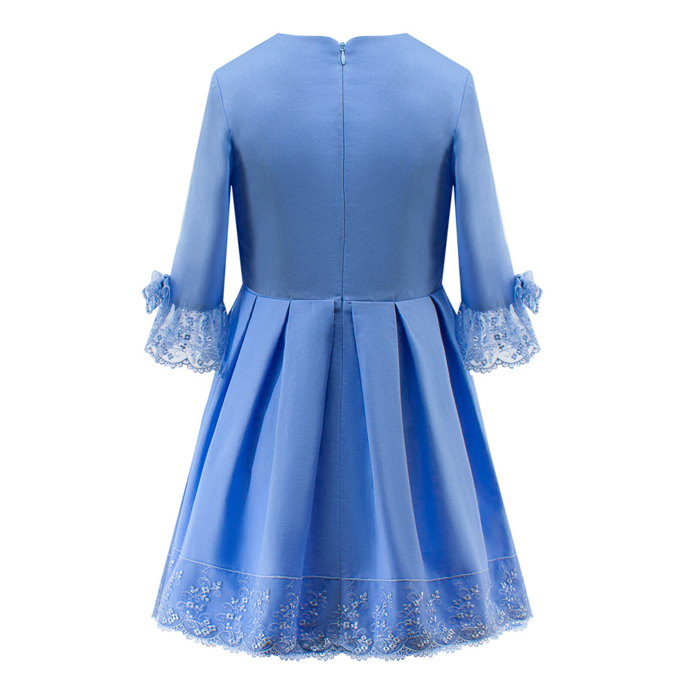 Light-Blue Dress with Lace