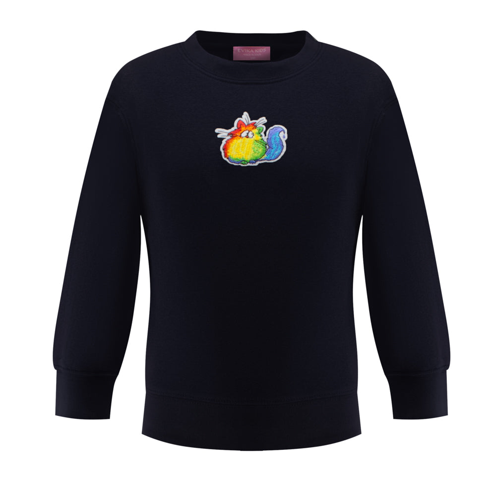 Cat Sweatshirt in Blue
