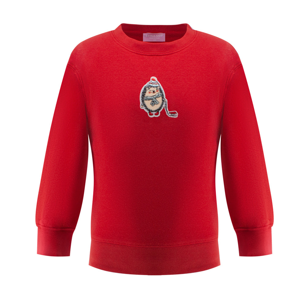 Headgehog Sweatshirt in Red