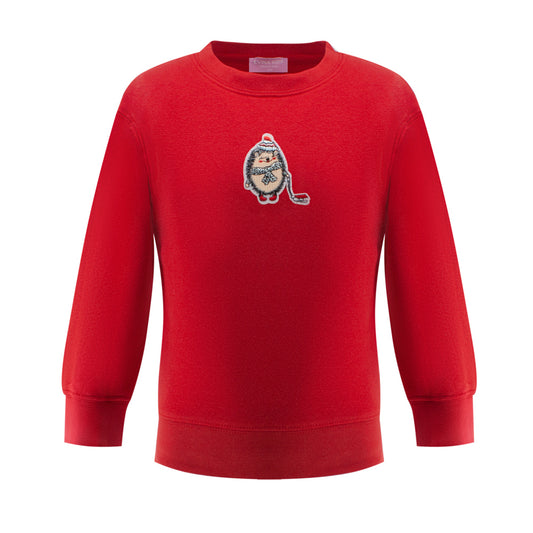 Headgehog Sweatshirt in Red