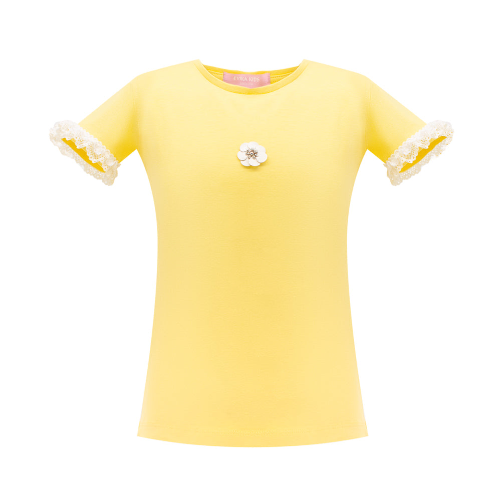 Pretty Flower T-Shirt in Yellow