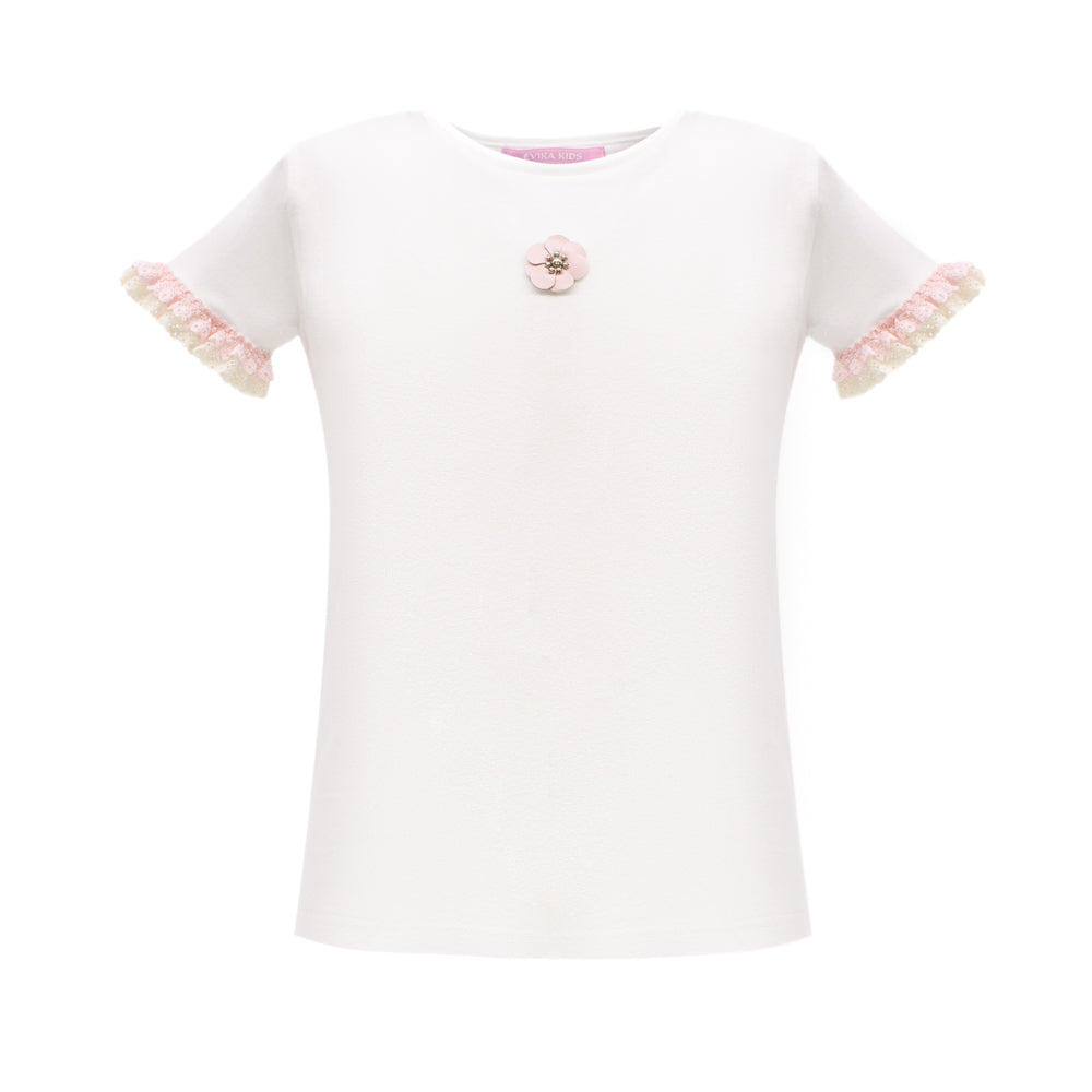 Pretty Flower T-Shirt in White