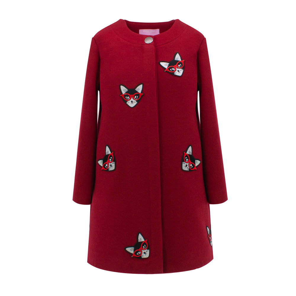 Cats Coat in Red