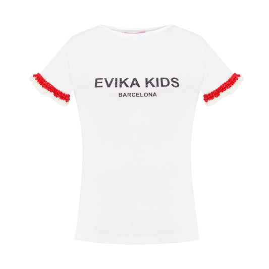 Glittered Logo T-Shirt in White
