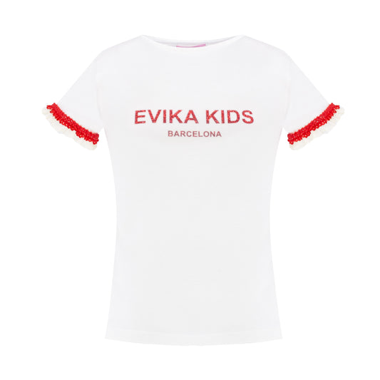 Glittered Logo T-Shirt in White