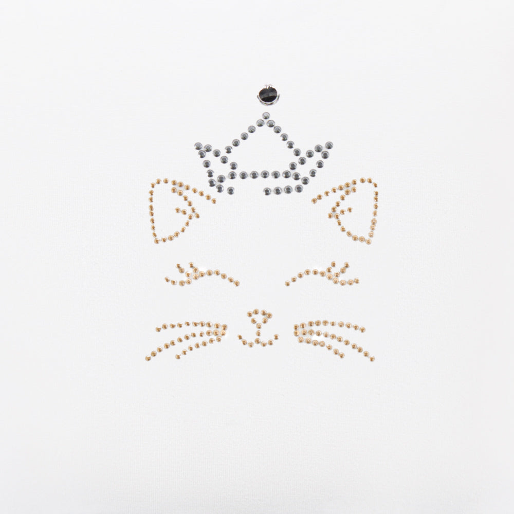 Cat Princess Dress in Turquoise and White