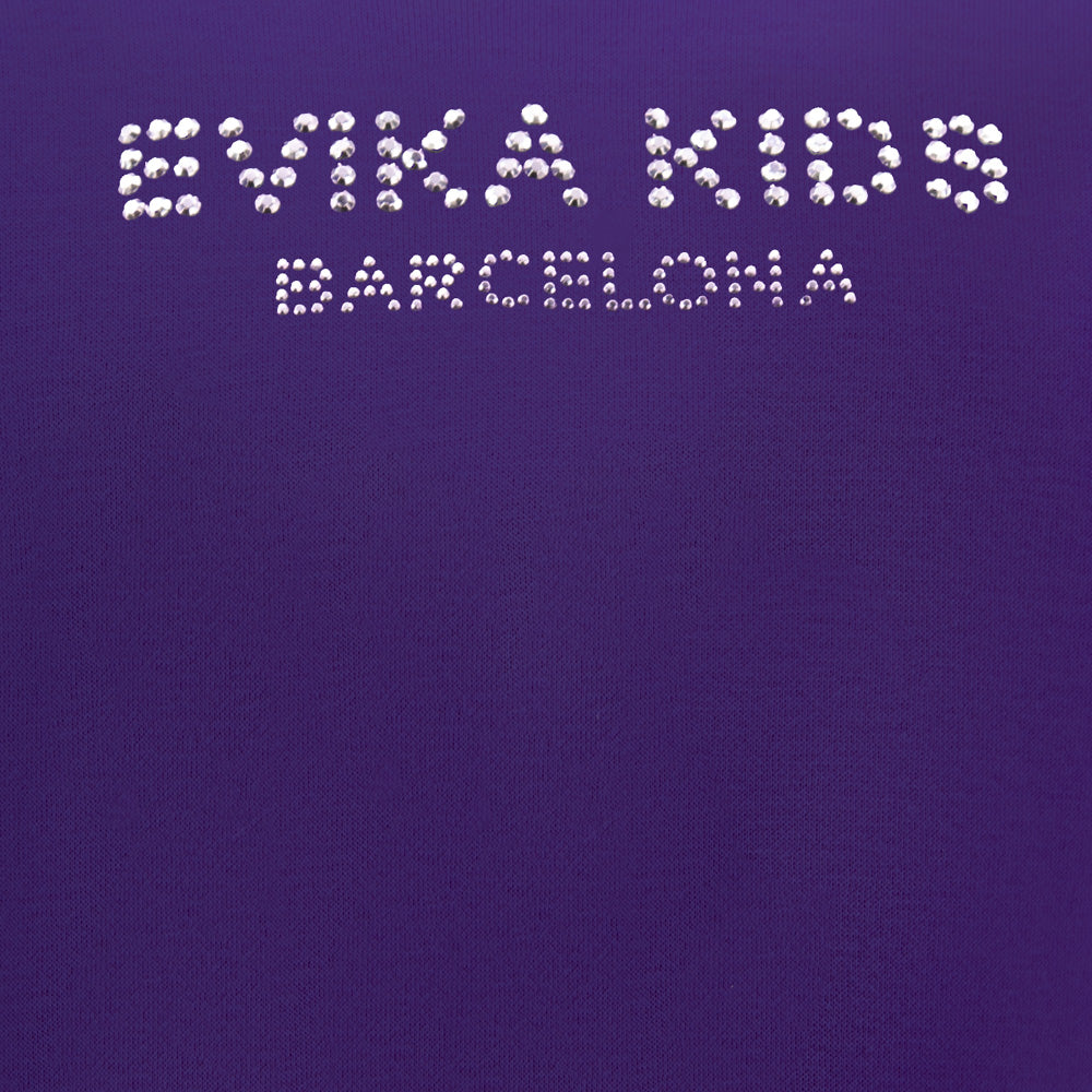 Shiny Logo Sweatshirt in Purple