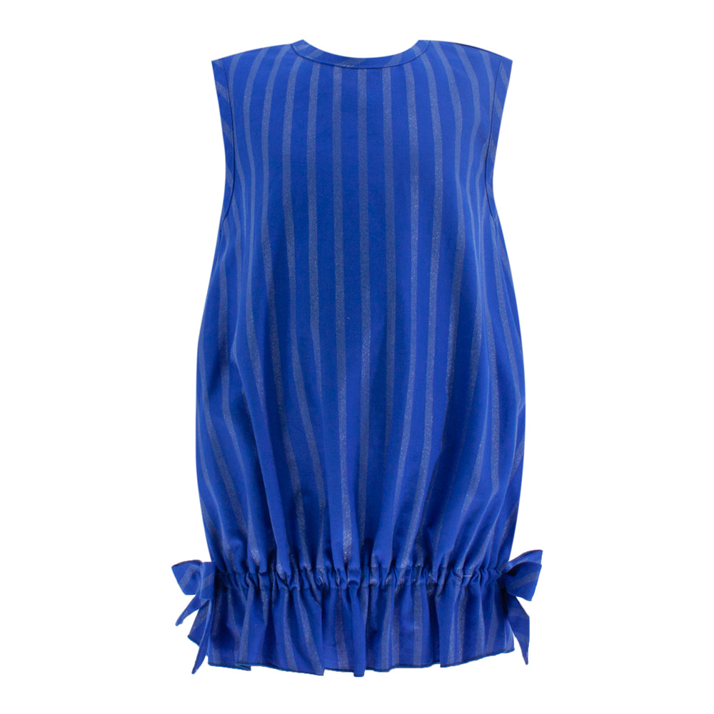 Striped Glittery Dress in Blue