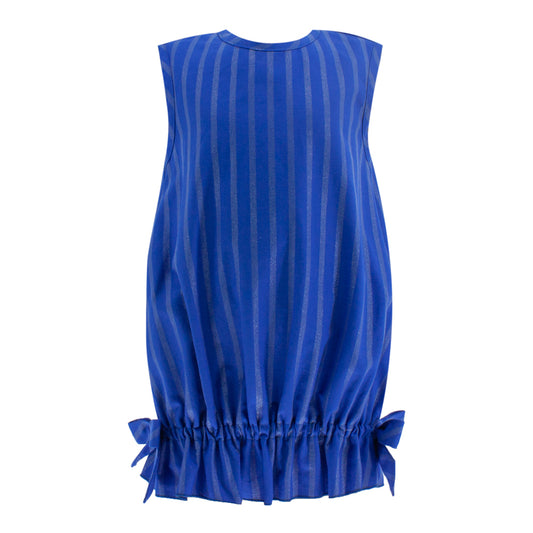 Striped Glittery Dress in Blue